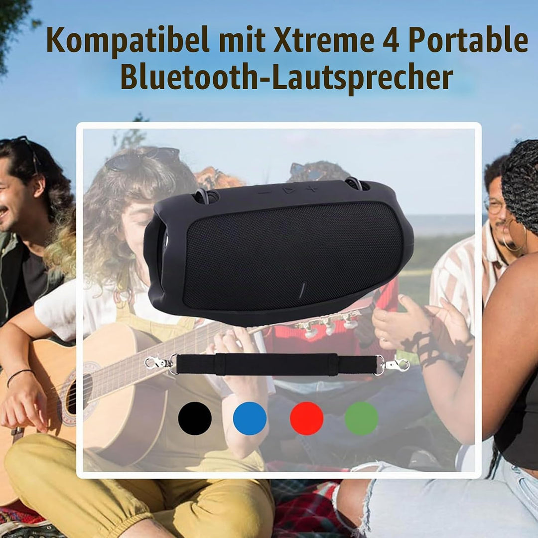 co2CREA Tragetasche Case Silikonhülle kompatibel mit JBL Xtreme 4 Tragbarer Bluetooth Lautsprecher,T
