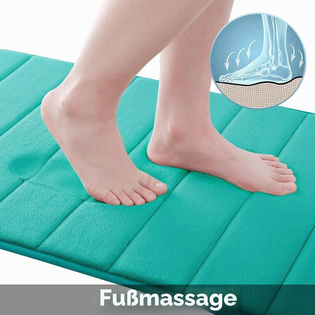Homaxy Memory Foam Badezimmer Badeteppiche Saugfähige Rutschfester Badvorleger Waschbar Badematte -