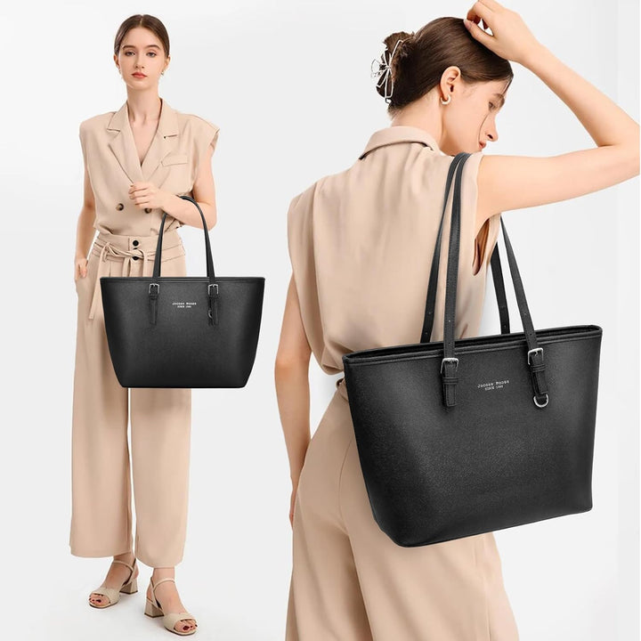 Jocose Moose Handtasche Damen Elegant PU Leder Shopper Damen Schultertasche Grosse Kapazität Laptop