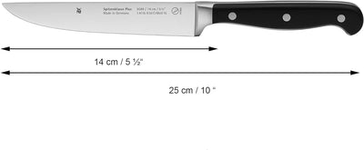 WMF Spitzenklasse Plus Messerset 3teilig, Made in Germany, 3 Messer geschmiedet, Küchenmesser, Perfo