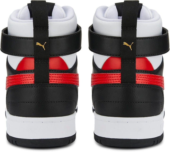 Puma Unisex Rbd GameSneaker 36 EU Puma White High Risk Red Puma Black Puma Team Gold, 36 EU Puma Whi