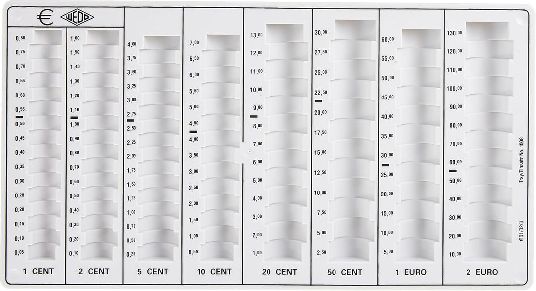 Wedo Geld-Zählbrett aus Polystyrol