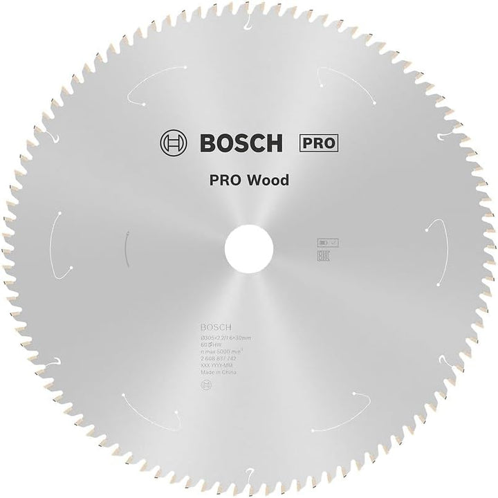 Bosch Professional 1x Kreissägeblatt Standard for Wood (Holz, Sägeblatt Ø 305 x 30 x 2,2 mm, 60 Zähn
