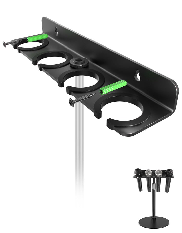 [2025 Upgrade] Multi-Mikrofonhalter für Mikrofonständer, Aufbewahrungs-Organizer für mehrere dynamis
