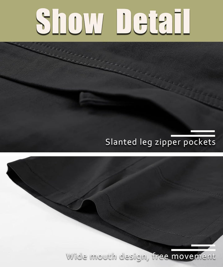 Btmpmcs Herren Cargo Shorts aus Baumwolle Vintage Chino Shorts mit vielen Taschen Sommer Bermuda Kur