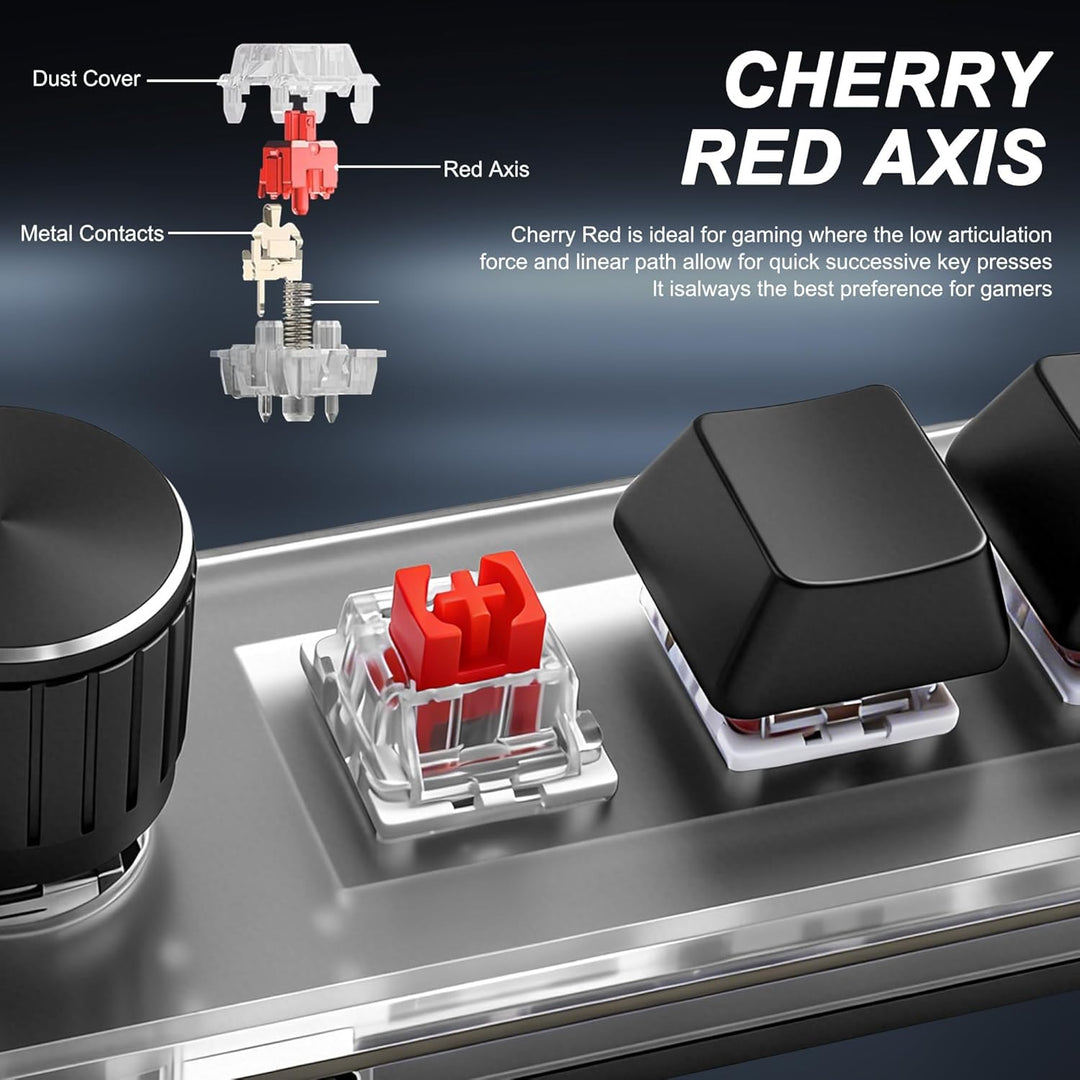 Mini 3 Schlüssel Tastatur Mechanische Tastatur Einhandige Hot Key mit Knopf | DIY Programmierbares M