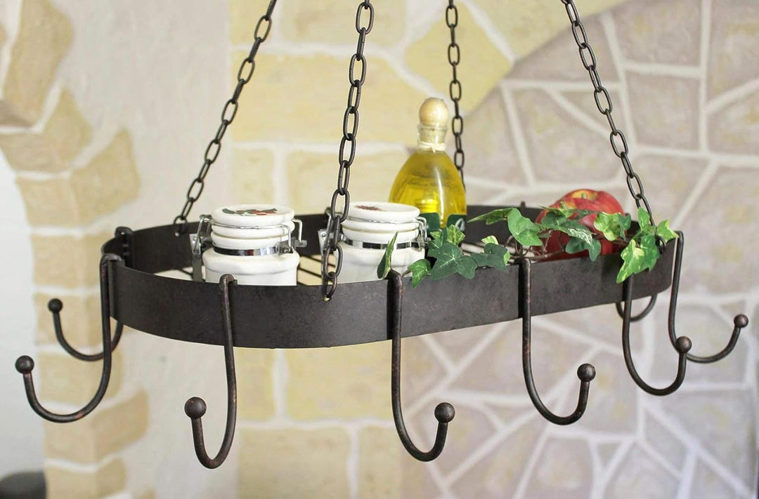 Ambiente Haus 95225 Eisen Topfhänger 57 cm antikbraun
