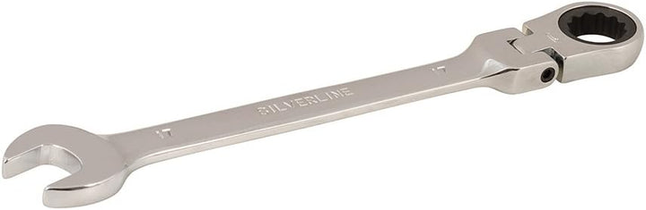 Silverline 580470 Ring-Maul-Ratschenschlüssel mit Gelenk 17 mm