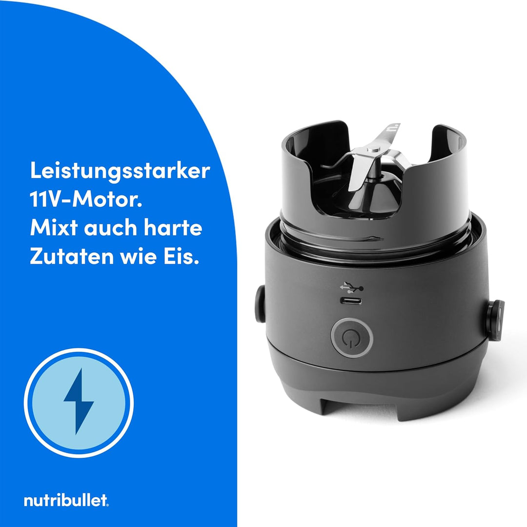 nutribullet Flip tragbarer Mixer, 590ml isolierter Edelstahlbecher, hält bis zu 24 Stunden kalt, mix