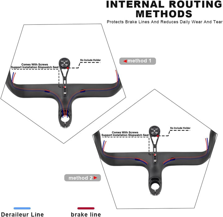 RXL SL lenker rennrad carbon1-1/8" Integrierte Carbon Lenker internes Routing fahrradlenker carbon r