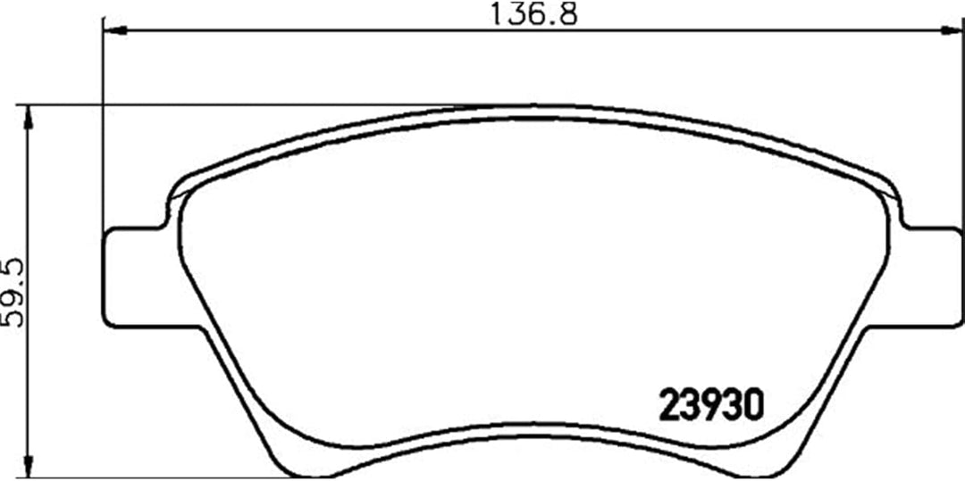 HELLA PAGID 8DB 355 010-541 Bremsbelagsatz - T1373 - Dicke/Stärke: 18.1mm - Bremssystem: Bosch - nic
