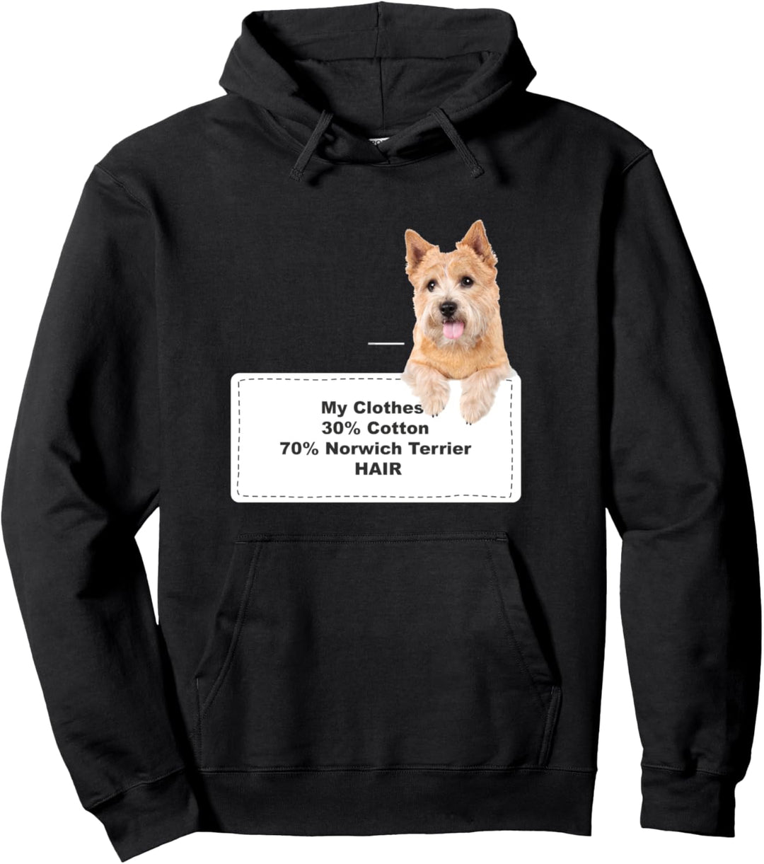 Funny Shedding Dog Norwich Terrier Pullover Hoodie