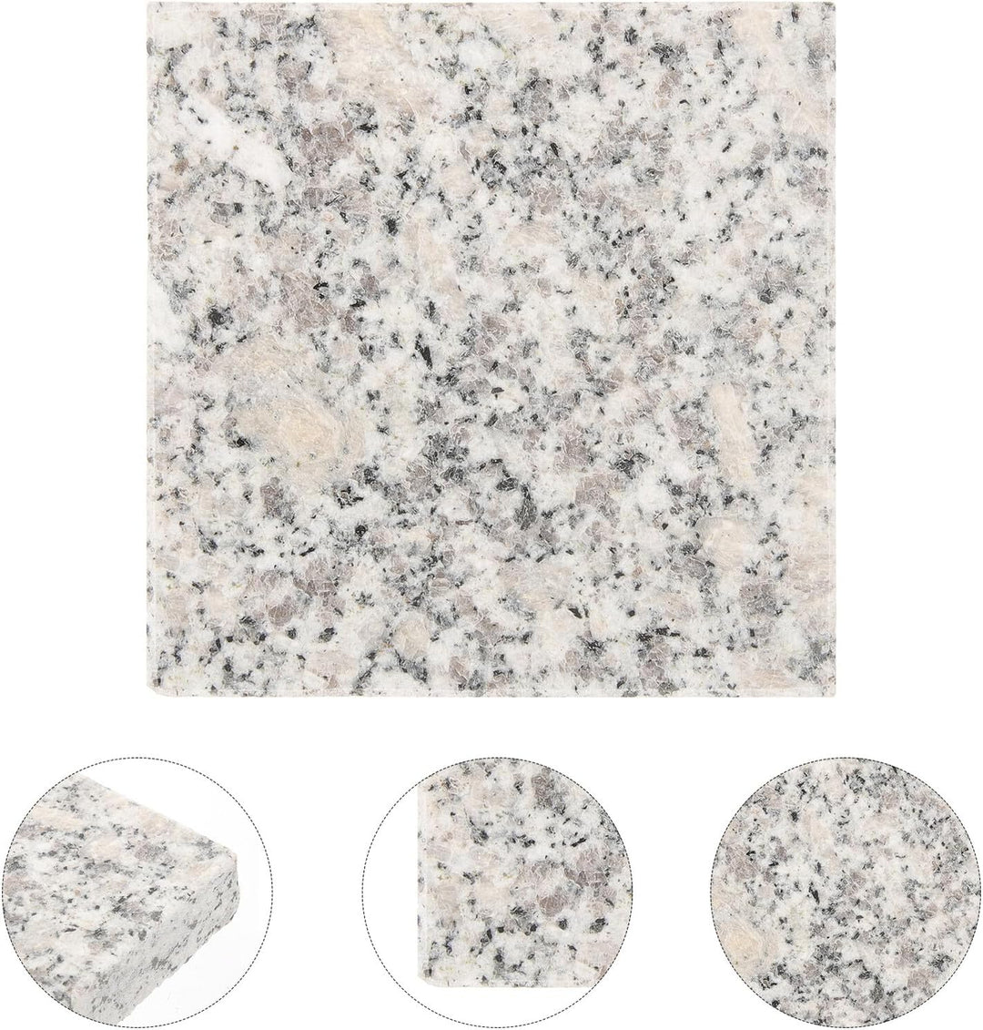 2 Stück Kühlstein Kaninchen aus Granit für Haustiere mit Kühlender Granitplatte Hamster Kühlbett 9x9