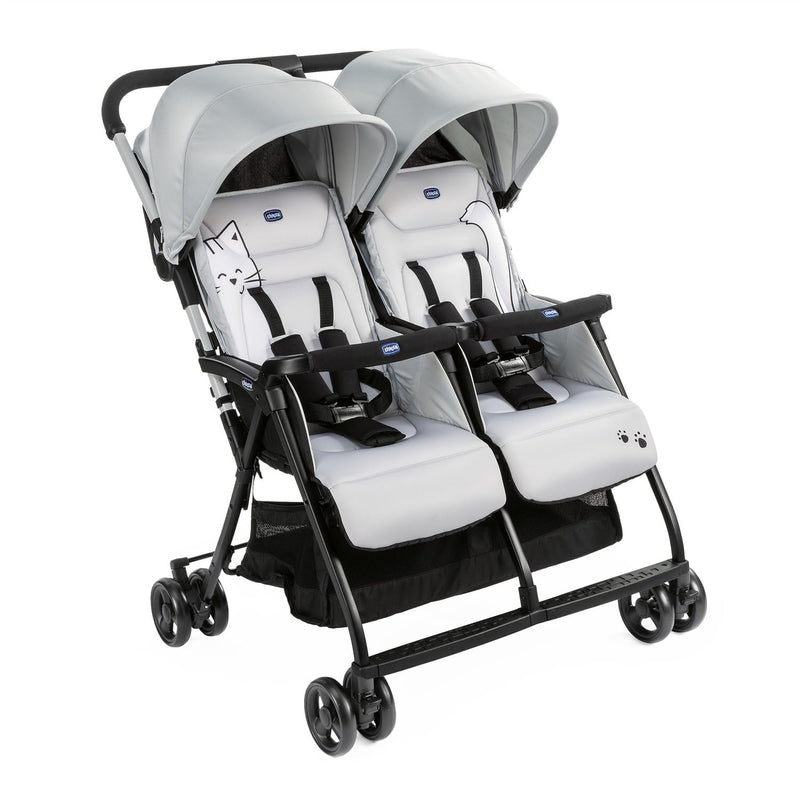 Chicco OHlalà Twin Geschwisterwagen von Geburt bis 15 kg,Kinderwagen für Zwillinge und Geschwister,V