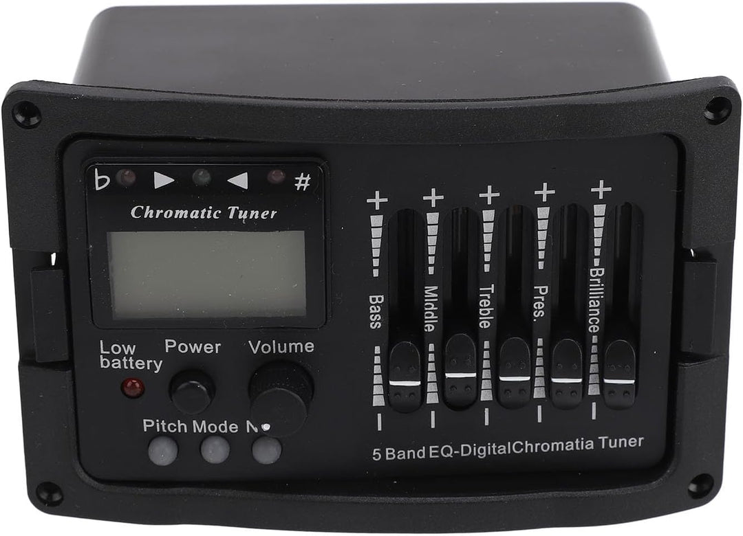 Akustikgitarren-Vorverstärker, 5-Band-EQ-Equalizer, Akustikgitarrenverstärker, digitaler Tuner-Tonab