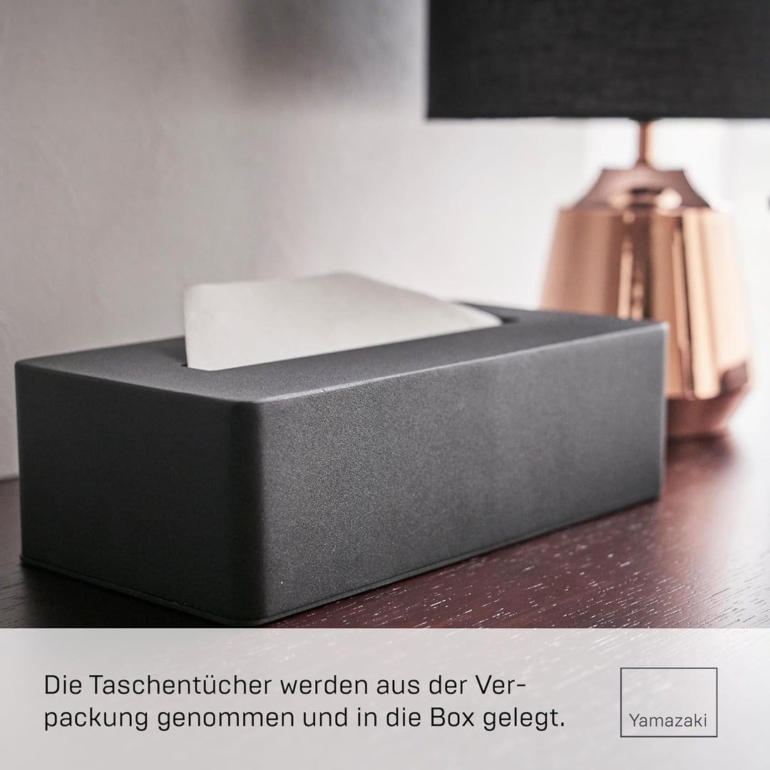 Tissue case - Tower - black Schwarz, Schwarz