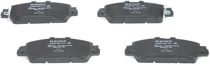 Bosch BP1947 Bremsbeläge - Vorderachse - ECE-R90 Zertifizierung - vier Bremsbeläge pro Set