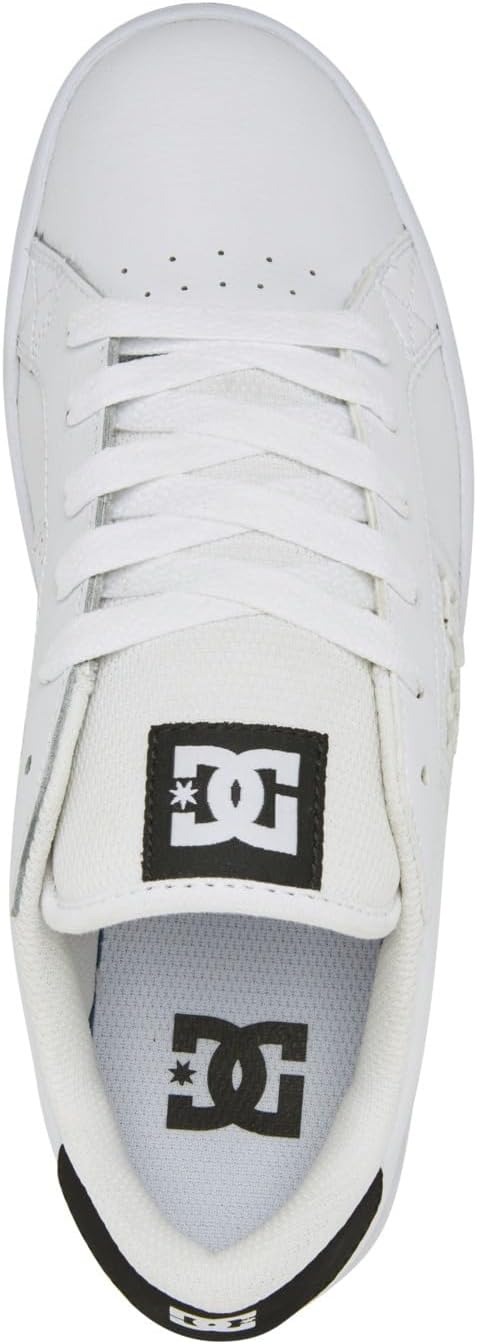 DC Shoes Herren Striker - Leather ShoesSneaker 40.5 EU Weiss, 40.5 EU Weiss