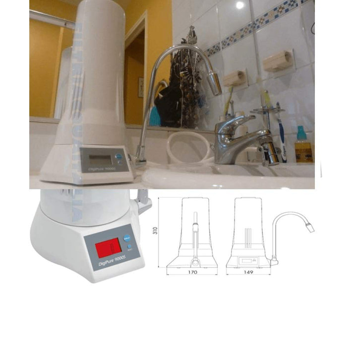 Wasserfilter Italia Novacqua – Reiniger Digipure 9000S Unterschrank 0,5 Micron