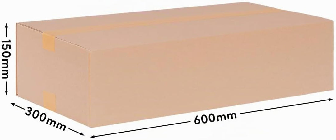 50 Faltkartons 60x30x15cm braun KK 106 1 wellig rechteckige Versandkartons | DHL M Päckchen | DPD L