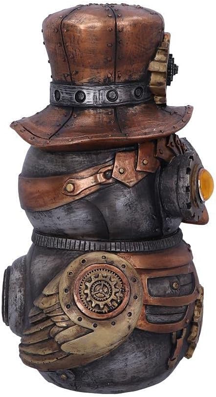 Nemesis Now Hootle Steampunk-Figur Eule mit Zylinder, 22,7 cm, Bronze, 22.7cm