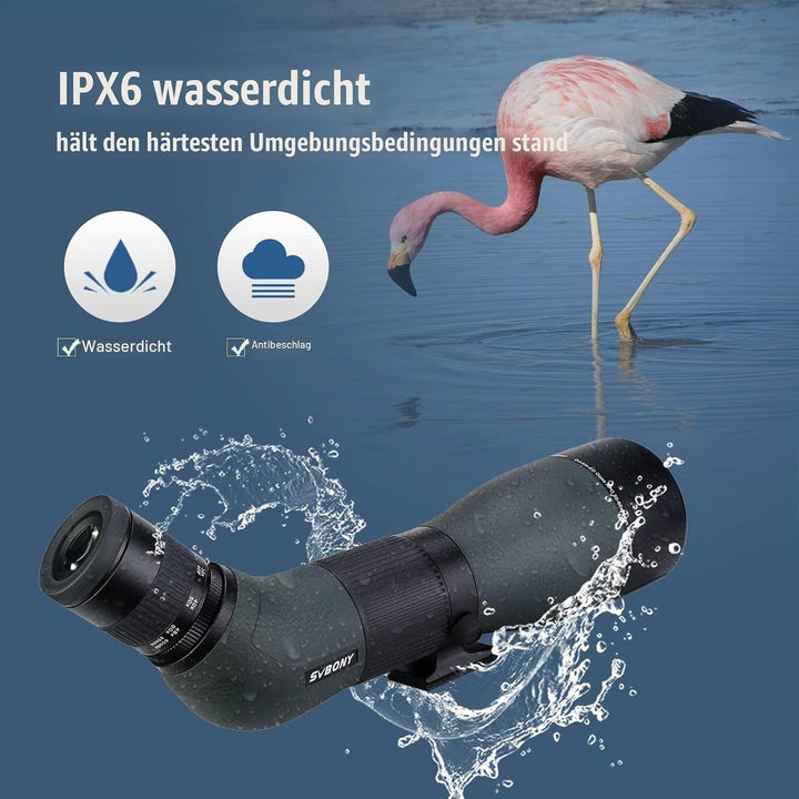 Svbony SA401 APO Spektiv, 20-60x85mm, Doppel-ED-Glas FMC, Präziser Fokus, Wasserdichtes Abgewinkelte