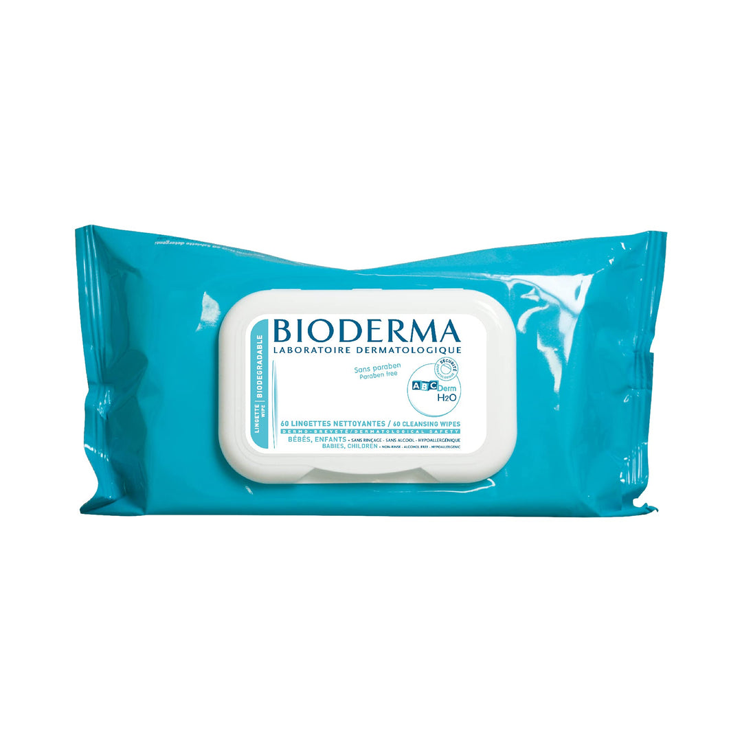 Bioderma ABC Derm H2O, Reinigungstücher, 60 Stück