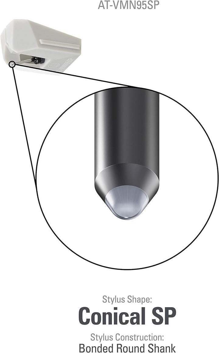 Audio-Technica VMN95SP VM95-Serie – Ersatznadel, 78 U/min SP Grau VM95 Series Ersatz-Eingabestift (7