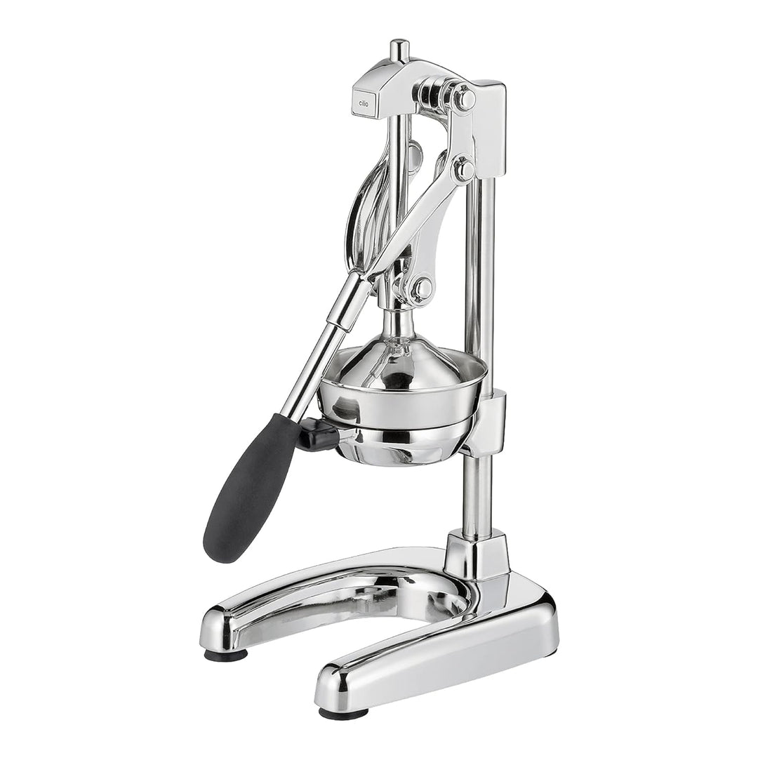 Cilio AMALFI Saftpresse Manuell | rostfreier Edelstahl | Zitruspresse Handpresse für 25% mehr Saft |