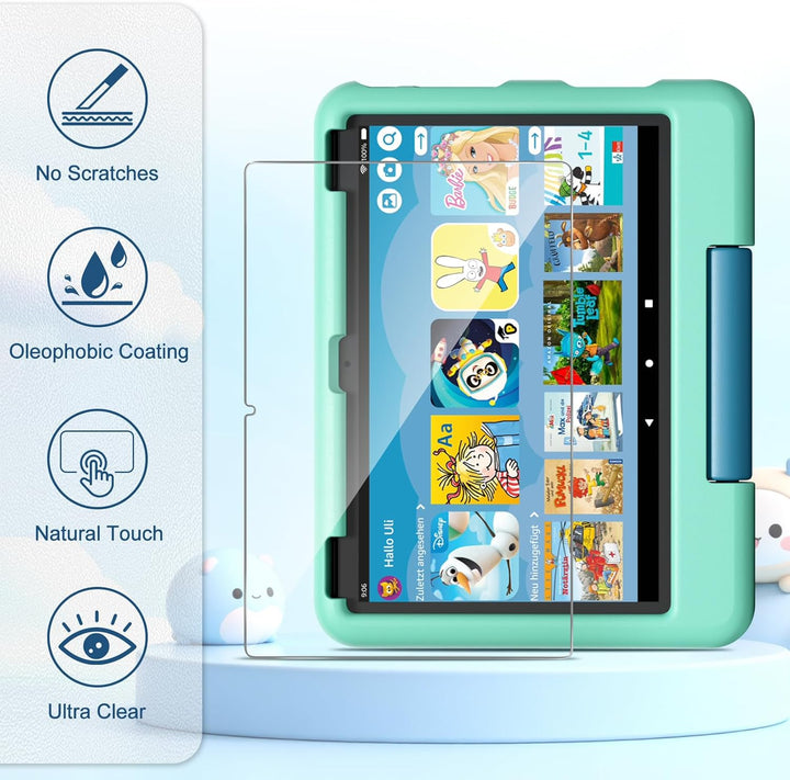 XunyLyee 2 Stück, Kompatibel mit Fire HD 10 Kids Pro 25,6 cm (10,1 Zoll) Schutzfolie, Panzer Schutz