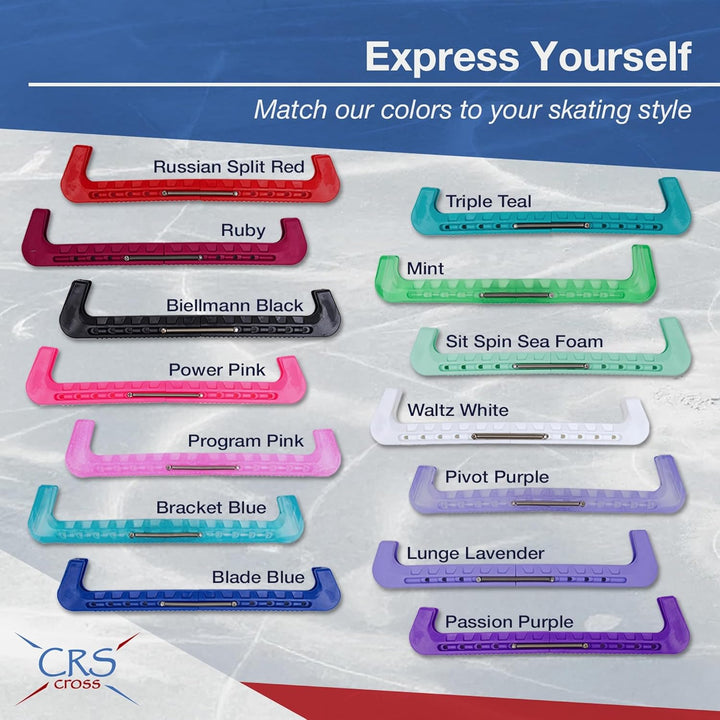 CRS Cross Skate Guards, Soakers and Towel Gift Set - Ice Skating Guards and Soft Skate Blade Covers