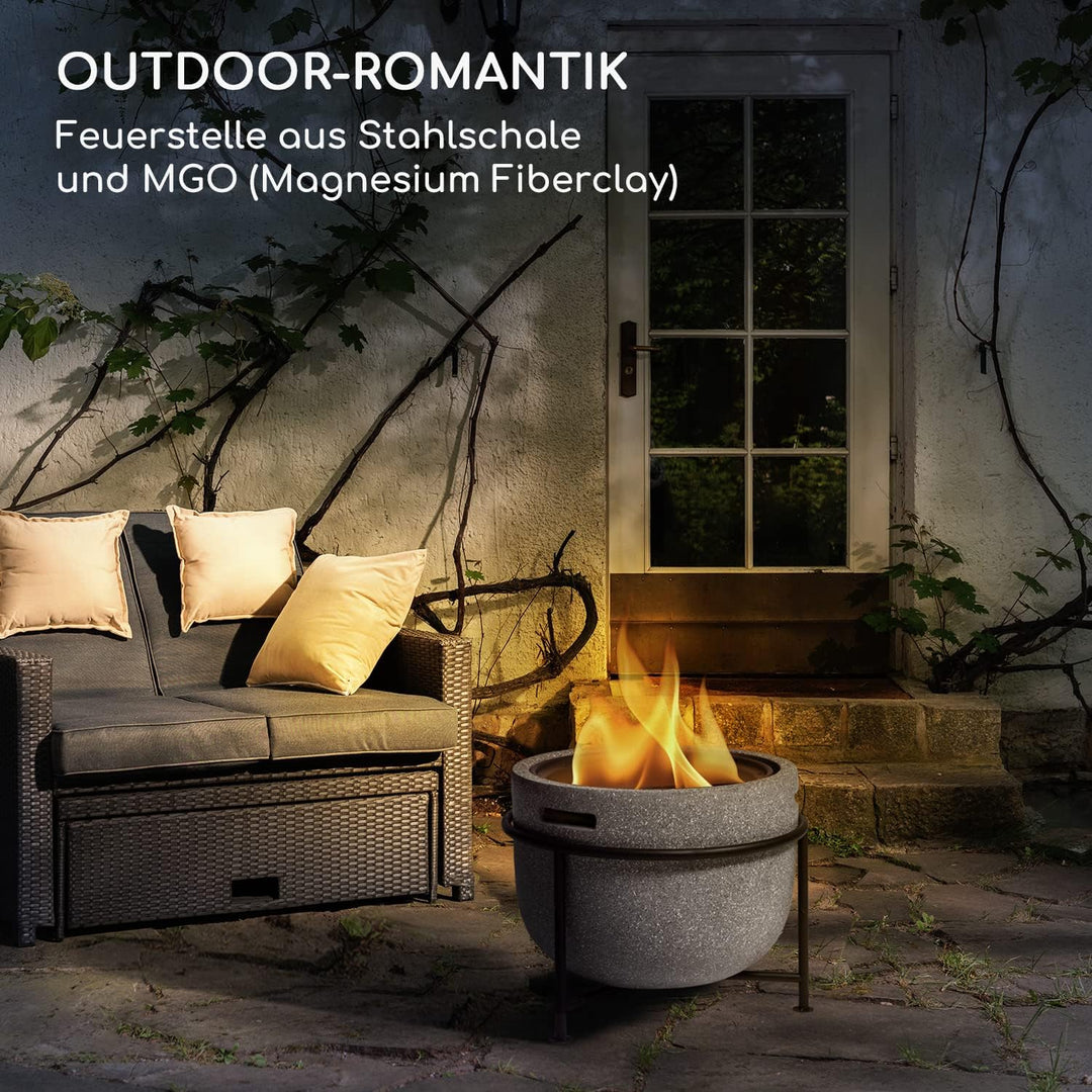 Blumfeldt Feuerschale, Tragbare Feuerstelle Outdoor, Feuerschalen für den Garten, Terrasse & Camping
