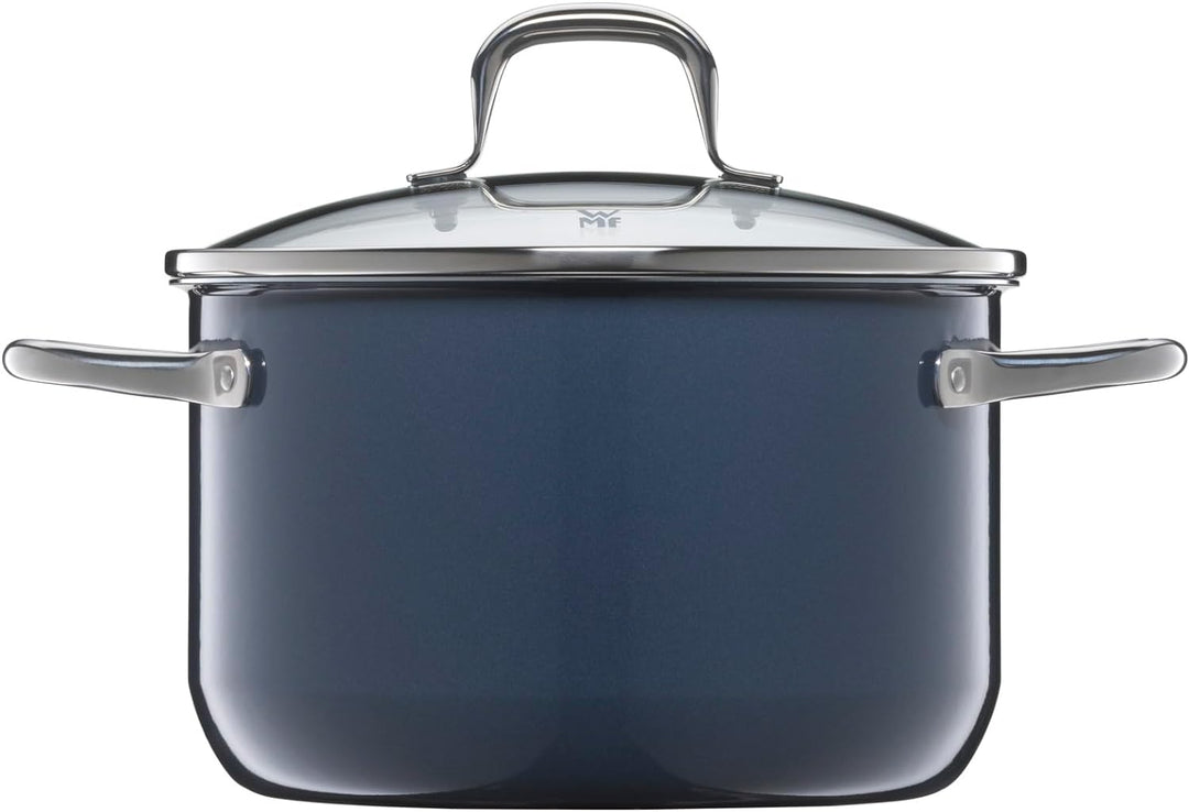 WMF Fusiontec Essential Kochtopf gross, 20 cm, Glasdeckel, Fleischtopf Induktion, 3,7l, High-Tech Ke