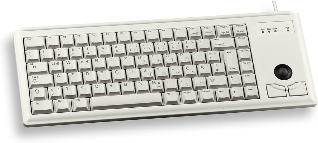 CHERRY Compact-Keyboard G84-4400, Internationales Layout, QWERTY Tastatur, kabelgebundene Tastatur,