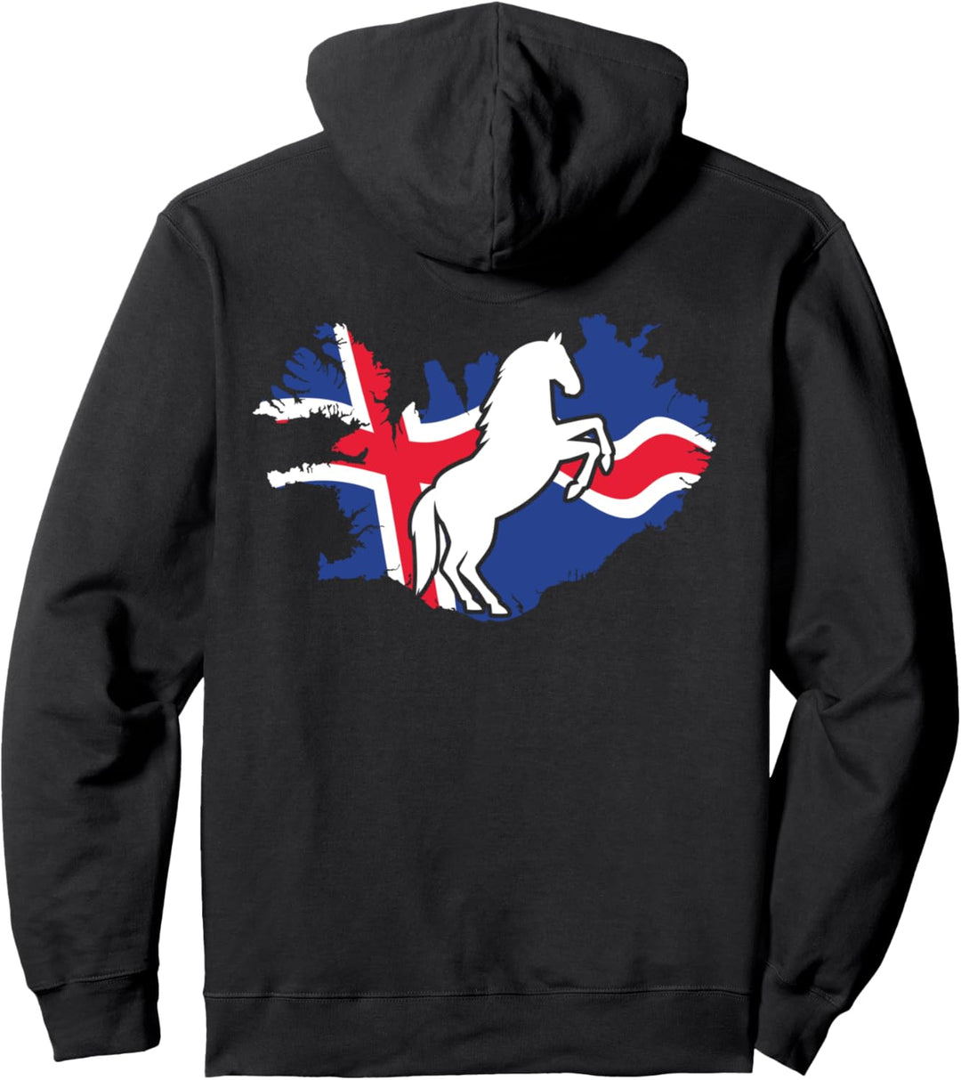Islandpferd Isländer Island Pony Pferd Reiten Retro Vintage Pullover Hoodie