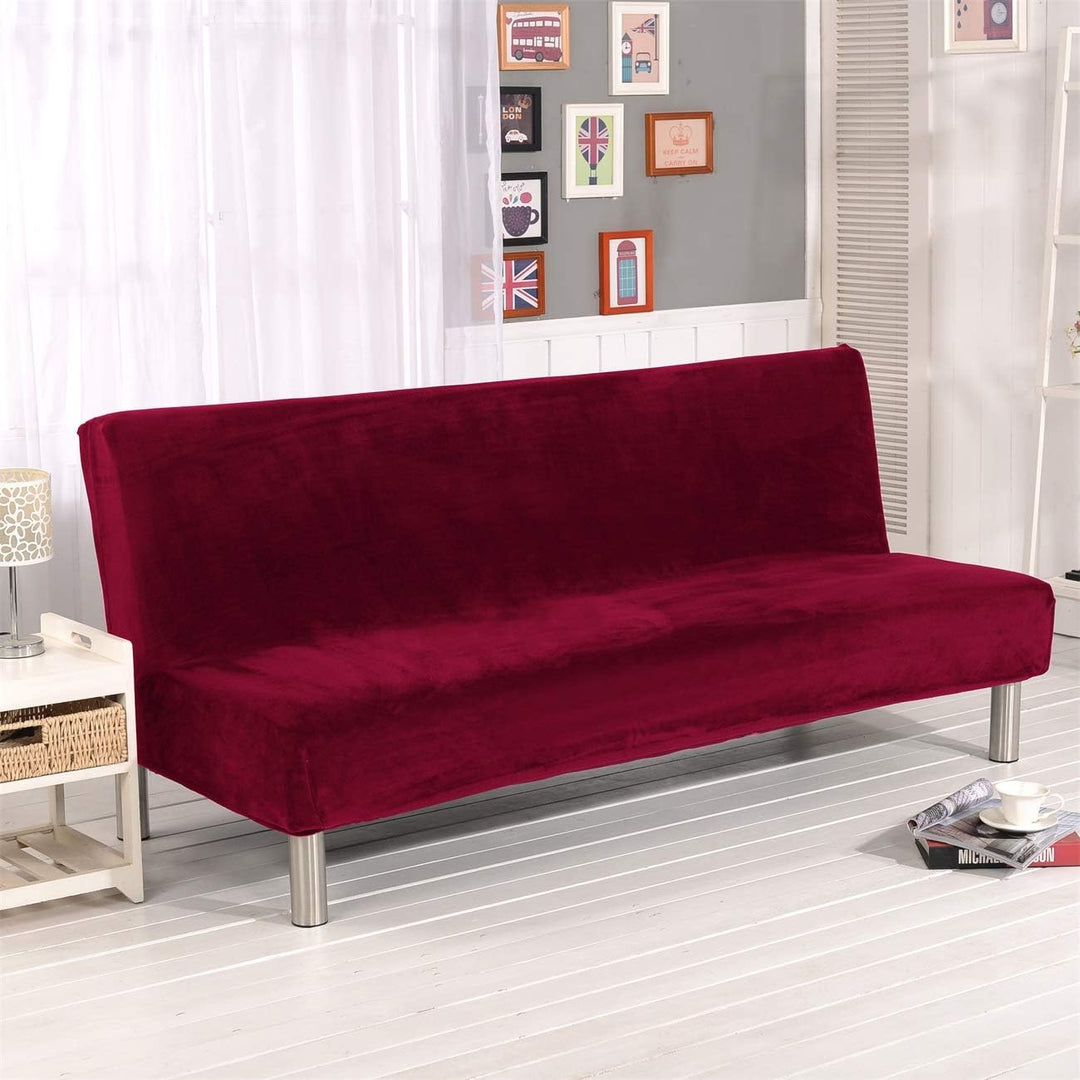 Sofa-Schonbezug aus Samt und Plüsch, 3-Sitzer, für den Winter, dicker Stretchstoff, Sofabettbezug, e