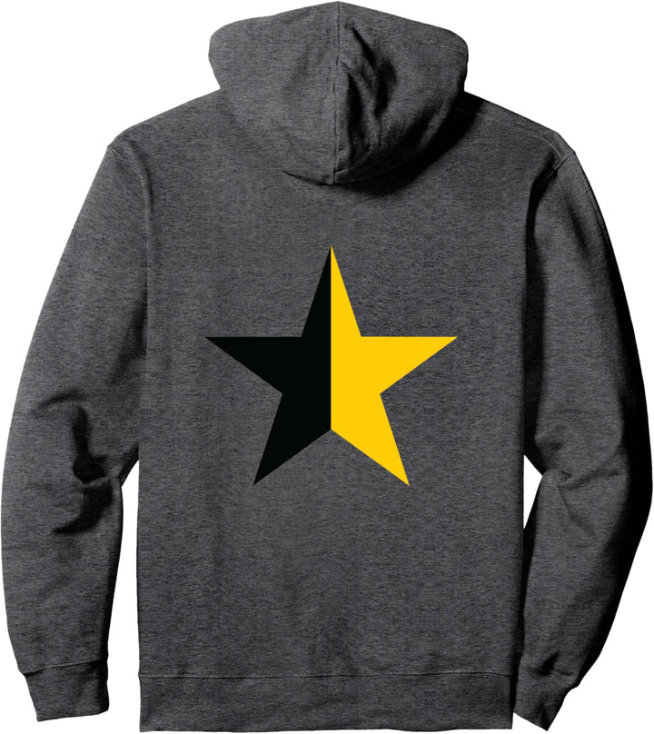 Anarcho-Kapitalismus Stern gelb schwarz Anarchie Symbol Pullover Hoodie