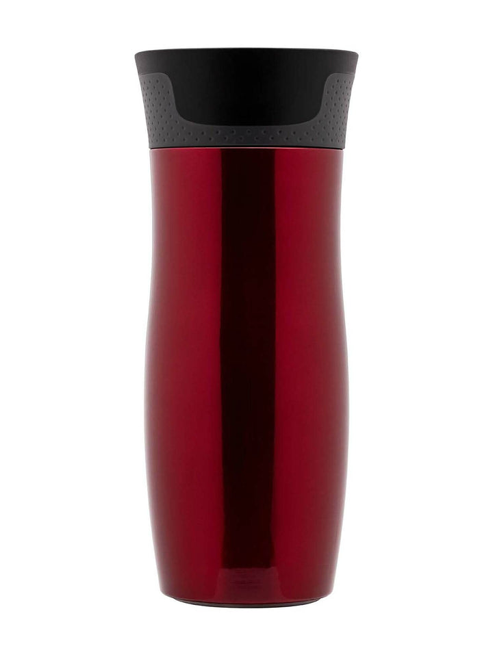 Contigo West Loop Thermobecher aus Edelstahl in der Farbe Rot mit 470ml, Masse: 8cm x 9cm x 20,5cm,