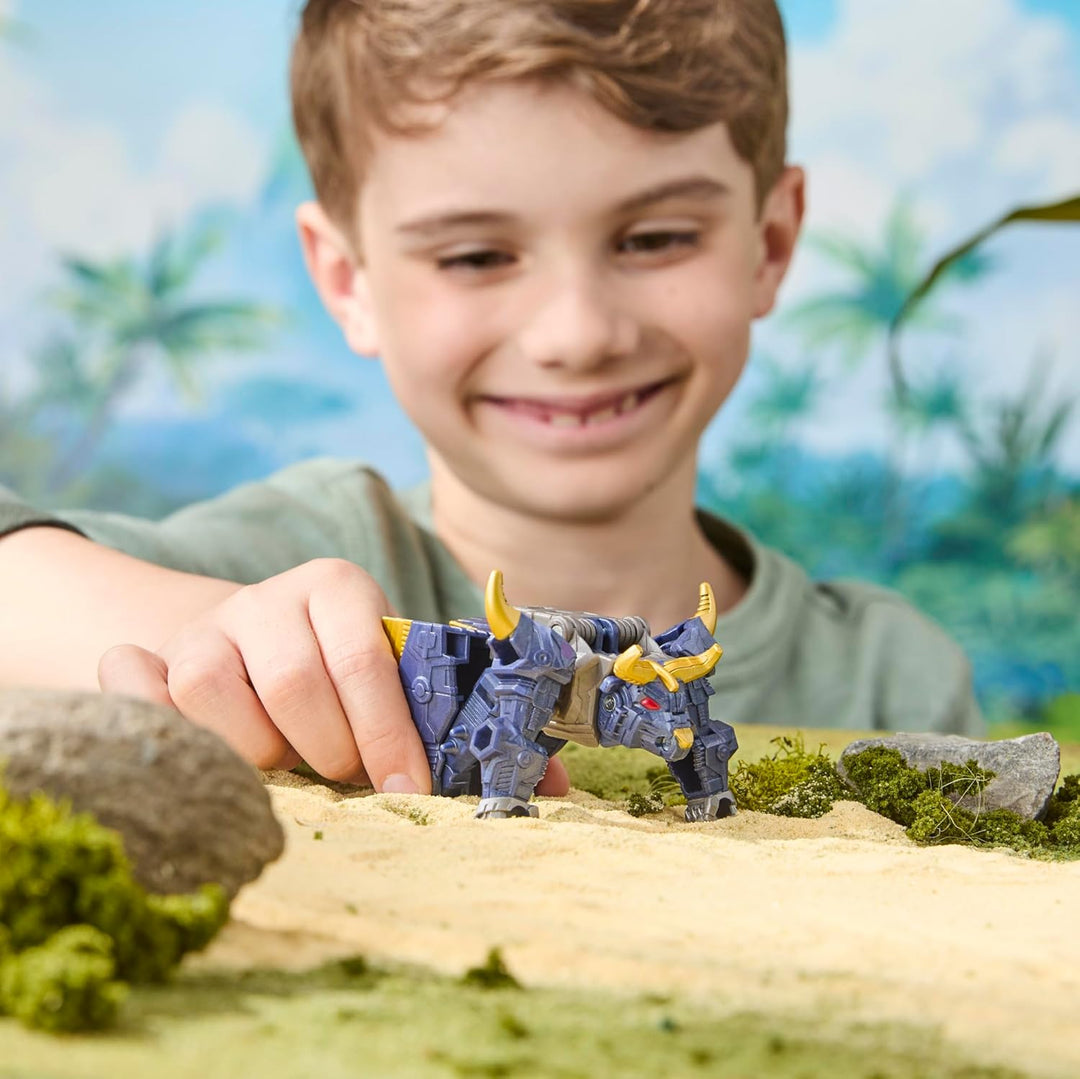 Transformers Cyberworld Cyber Changers Bull, 10 cm grosse Action-Figur mit 4 Schritten zur Verwandlu