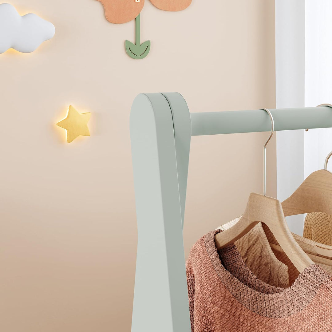 [en.casa] Kindergarderobe stehend Vestnes Kleiderständer für Kinder Garderobenständer mit Fach und K