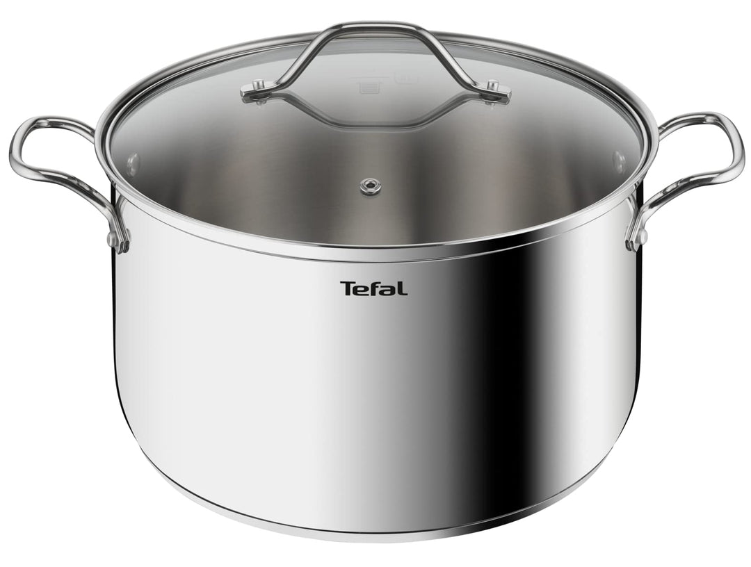 Tefal Intuition XL B8646404 Grosser Edelstahl-Kochtopf 28 cm/8 L, Induktion, 5 Jahre Garantie, Premi