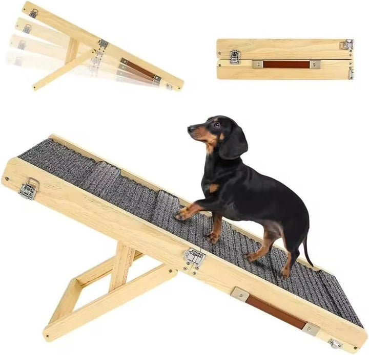 NEWFUN Hunderampe Sofa, Haustiertreppe für kleine Hunde und Katzen, ausgestattet mit rutschfesten Ma