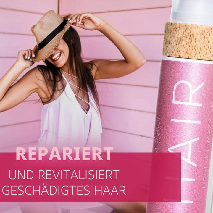 COCOSOLIS HAIR Haaröl stärkt und regeneriert kaputtes Haar, Stimuliert schnelles Haarwachstum, Beugt