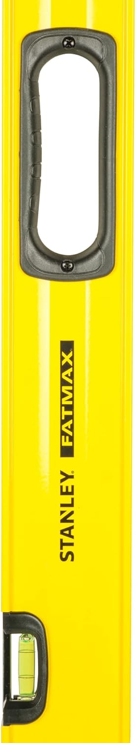 Stanley FatMax Wasserwaage II (120 cm Länge, horizontale Libelle, vertikale Libellen, Aluminiumkorpu