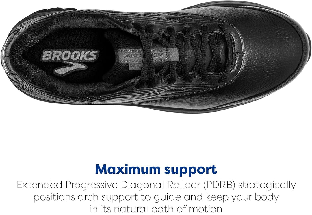 Brooks Herren Addiction Walker 2 Traillaufschuh 42 EU Schwarz, 42 EU Schwarz