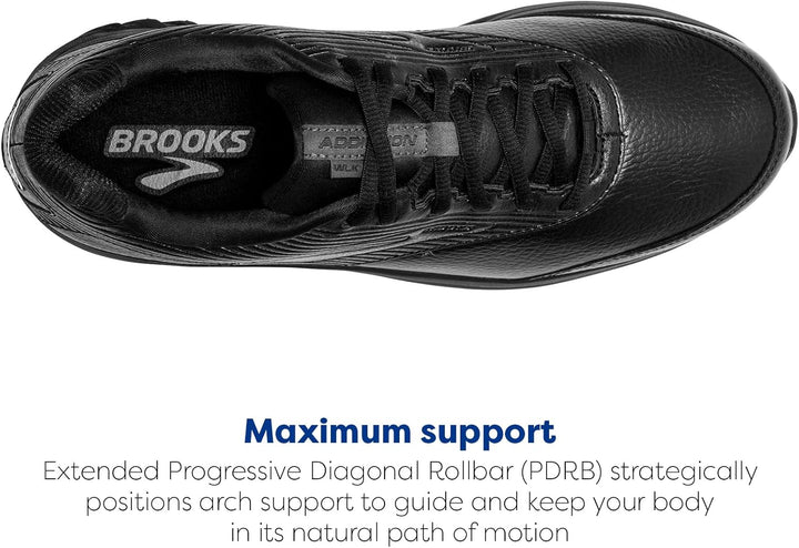 Brooks Herren Addiction Walker 2 Traillaufschuh 42 EU Schwarz, 42 EU Schwarz