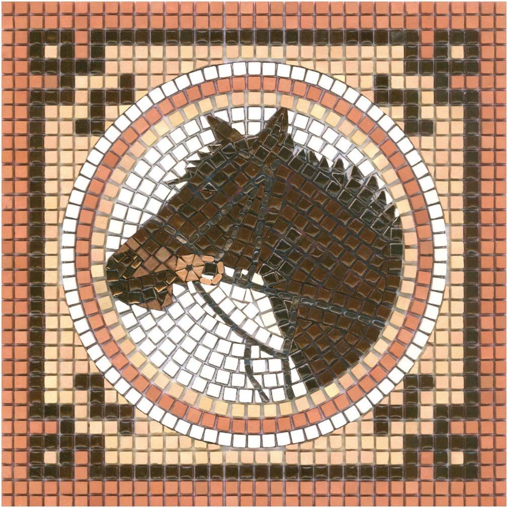 ALEA Mosaic Mosaik bastelset, DIY 20x20cm, Mustang, Mustang