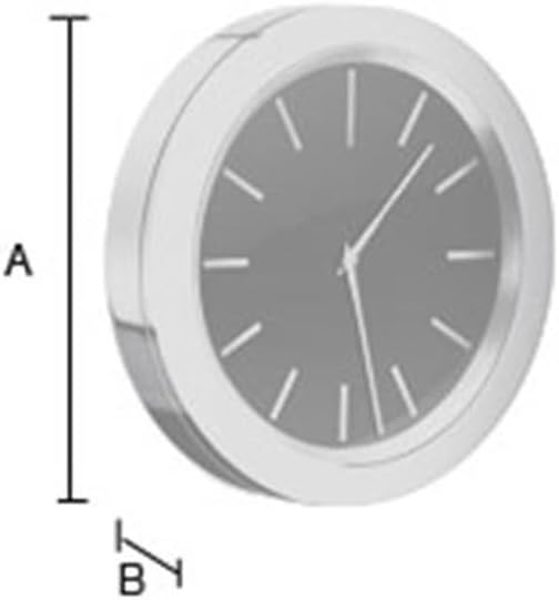 Smedbo Time Badezimmeruhr verchromt mit schwarzem Ziffernblatt Dm.: 60mm YK380