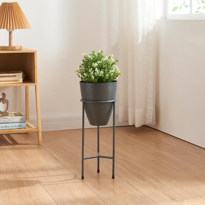[en.casa] Blumenständer Asten Pflanzenständer mit Blumentopf Metall Schwarz Blumentopfständer Pflanz