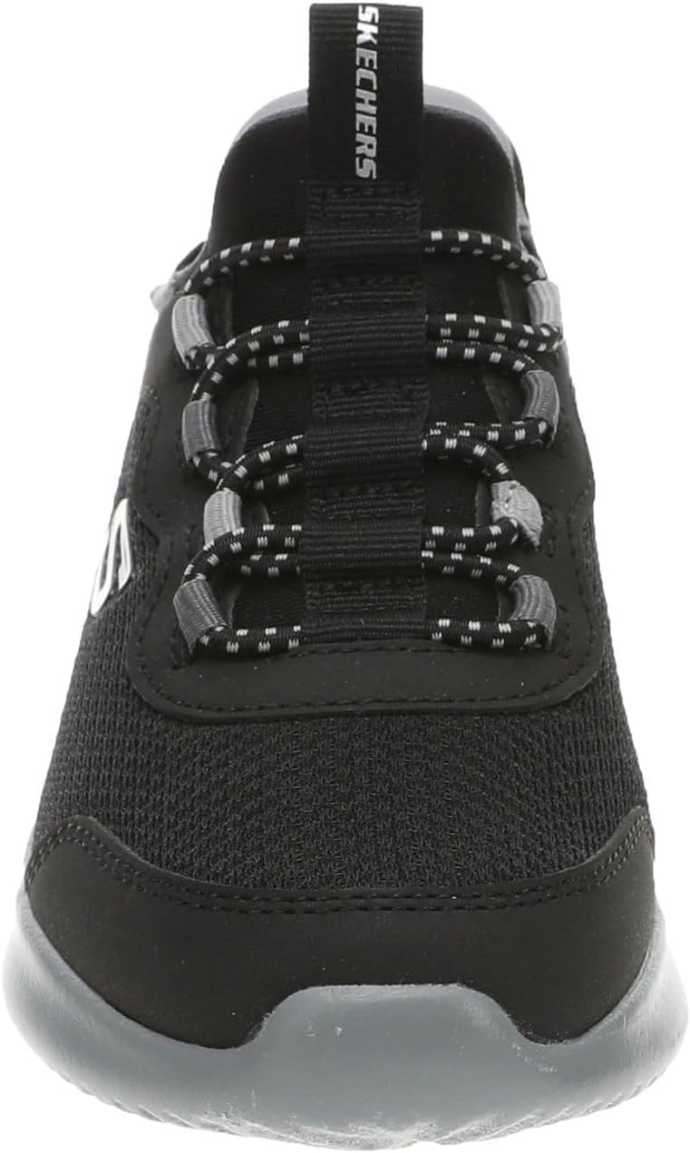Skechers Jungen Glide-step Sport Wave Blitz Sneaker 27 EU Black Synthetic Textile Charcoal Trim, 27